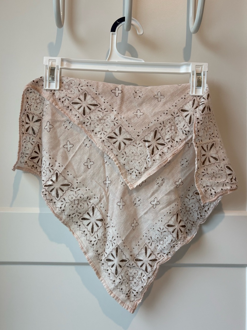 Women's Bandana Scarf - Blush Pink